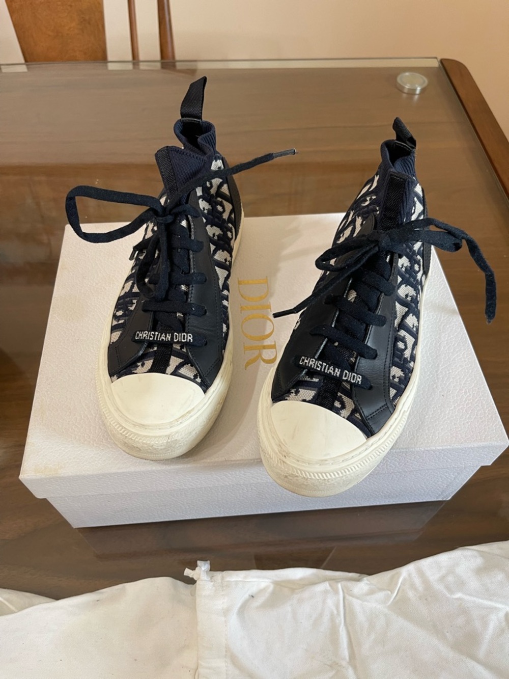 Christian Dior Black Oblique Sneakers